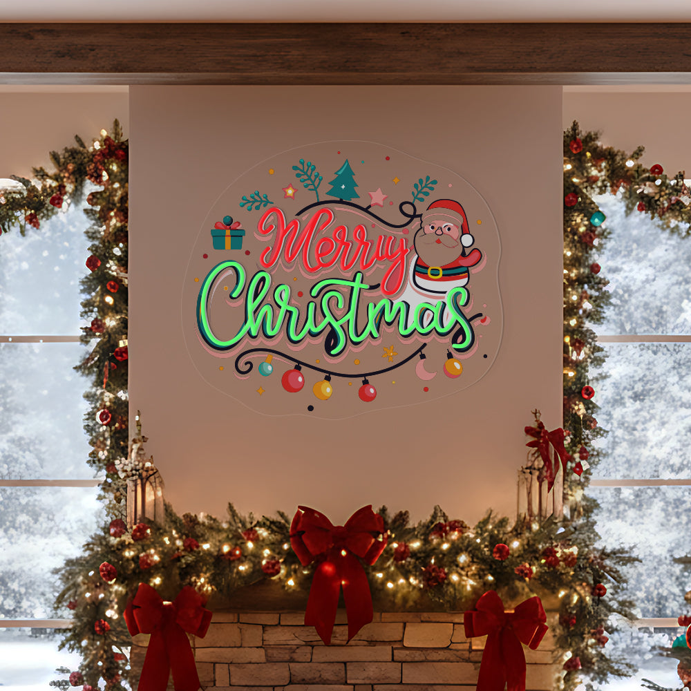 Merry Christmas Wall Decor Neon Sign