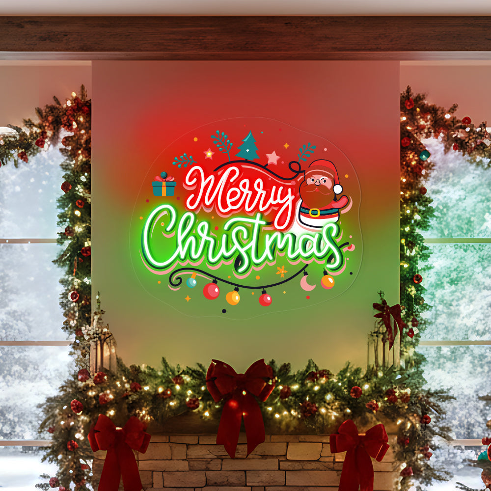 Merry Christmas Wall Decor Neon Sign