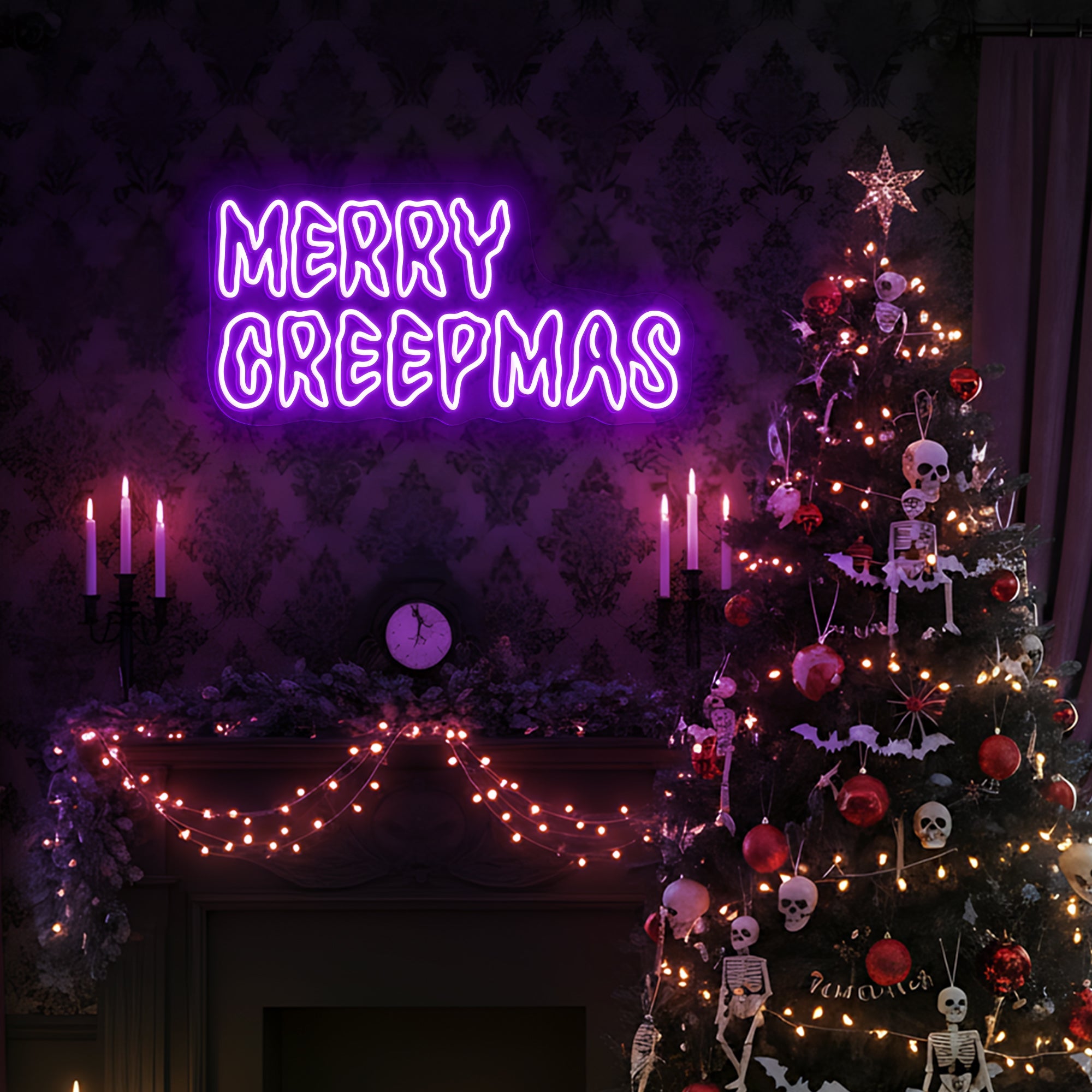 Christmas Ghost with Pumpkin Neon Sign, Spooky Holiday LED Wall Light, Halloween Christmas Decor, Cute Ghost Neon Light, Custom Neon Sign