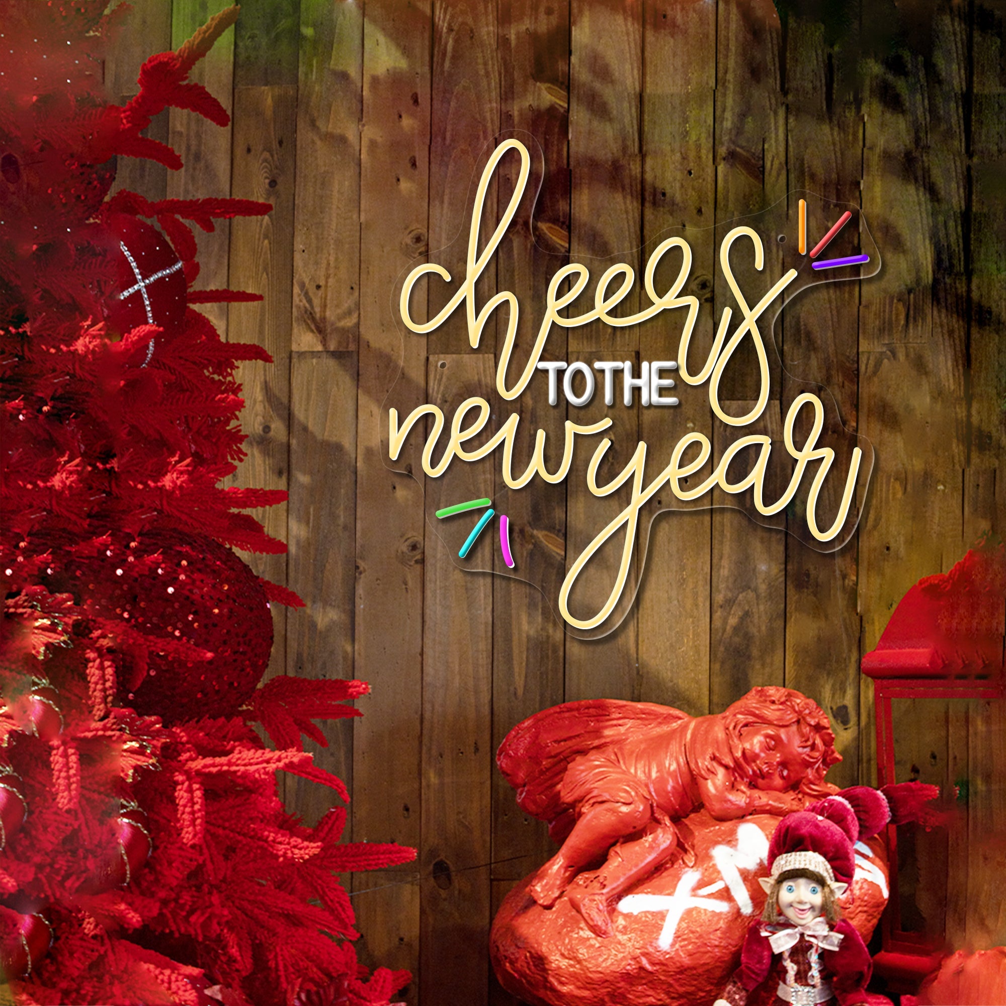 Cheers to the New Year LED Neon Sign