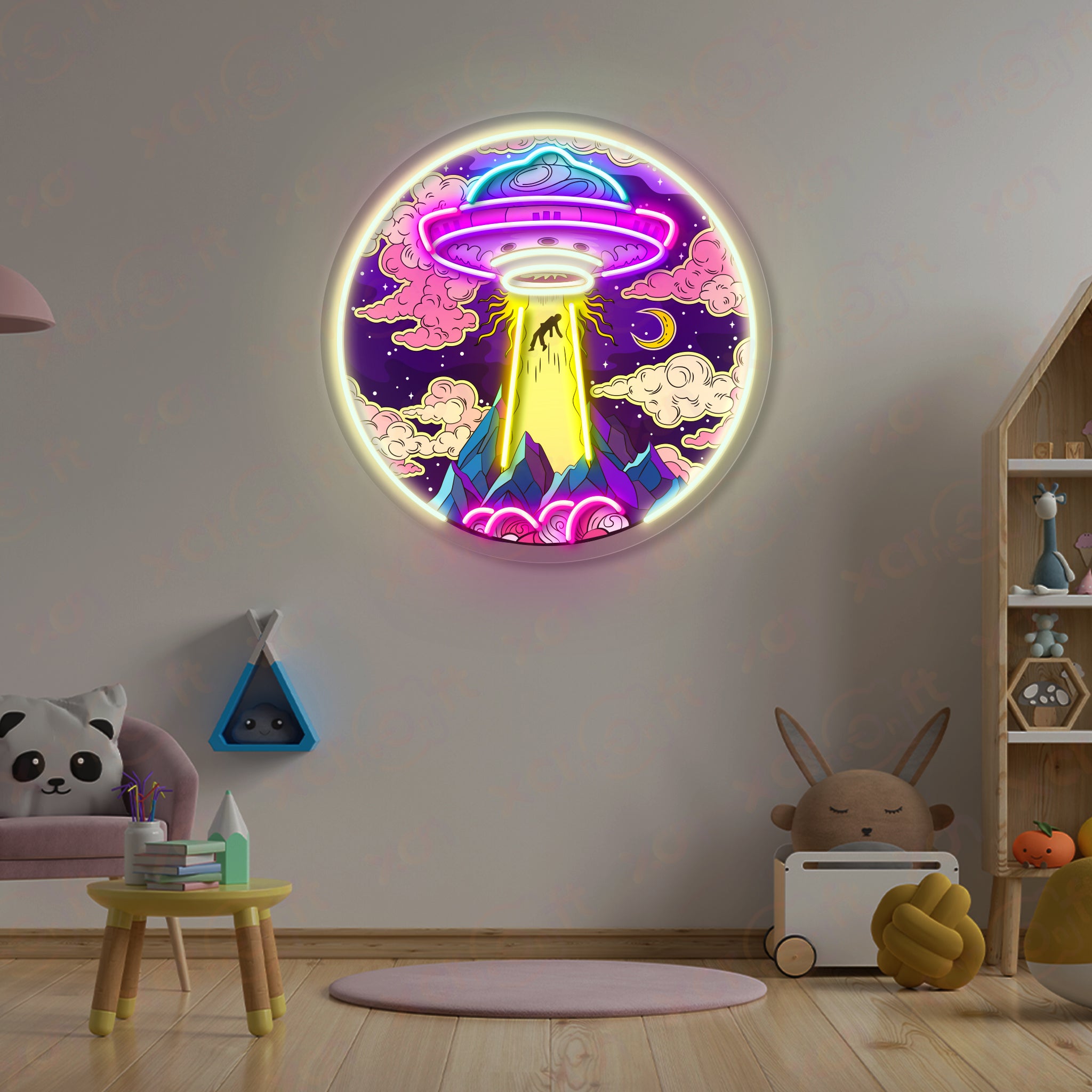 Colorful Astronaut LED Neon Wall Art