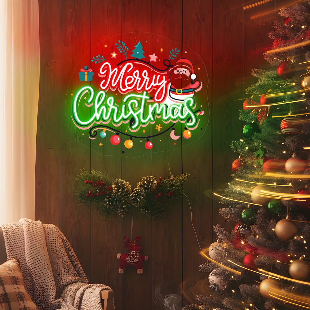 Merry Christmas Wall Decor Neon Sign