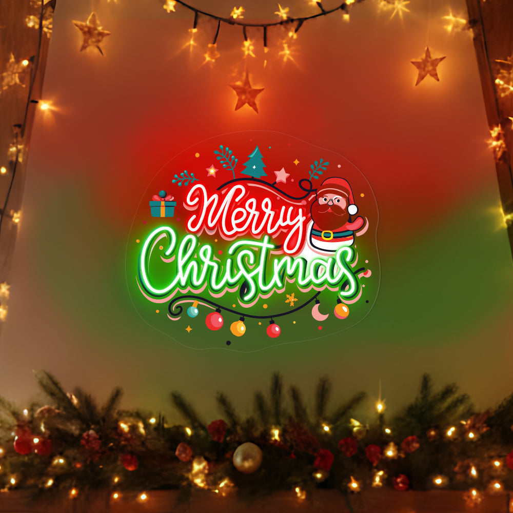 Merry Christmas Wall Decor Neon Sign