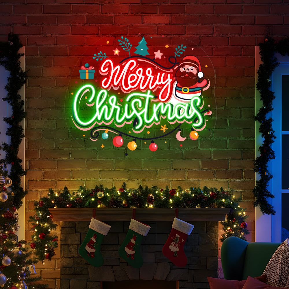 Merry Christmas Wall Decor Neon Sign