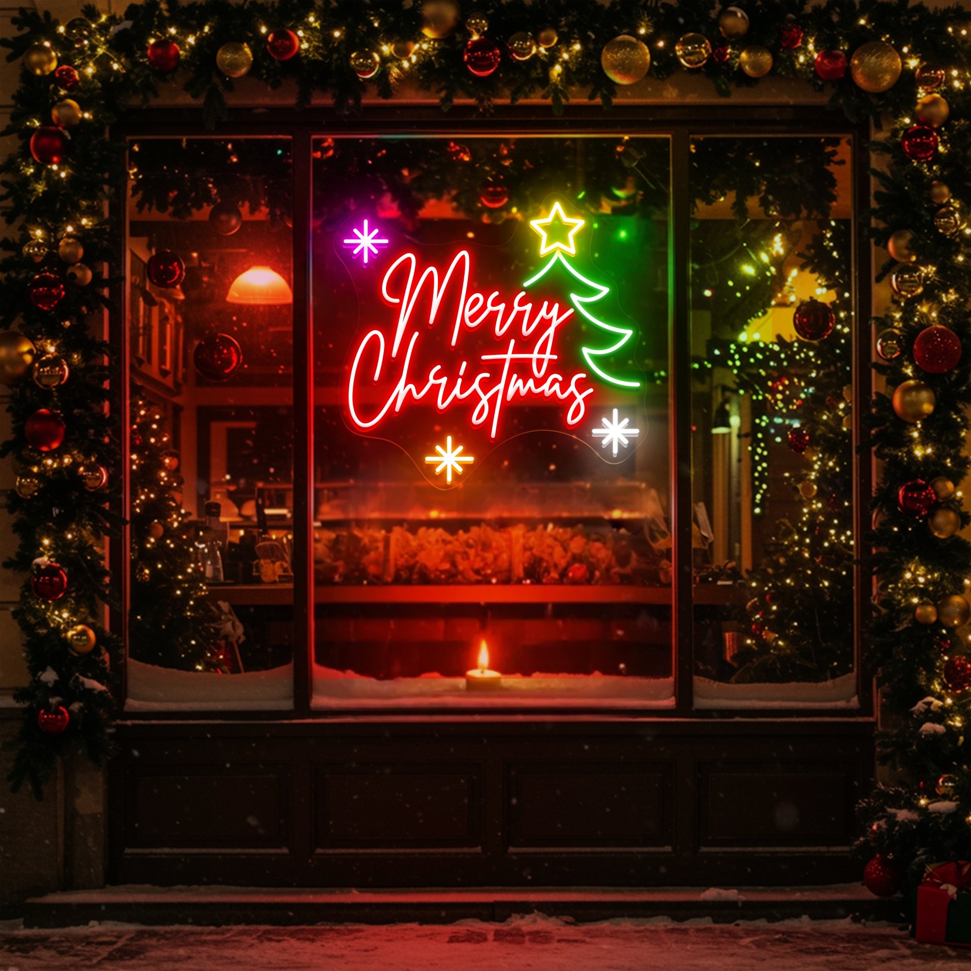 Merry Christmas Neon Sign, Holiday LED Wall Light, Xmas Party Decoration, Christmas Gifts for Family, Festive Wall Art, Custom Neon Sign