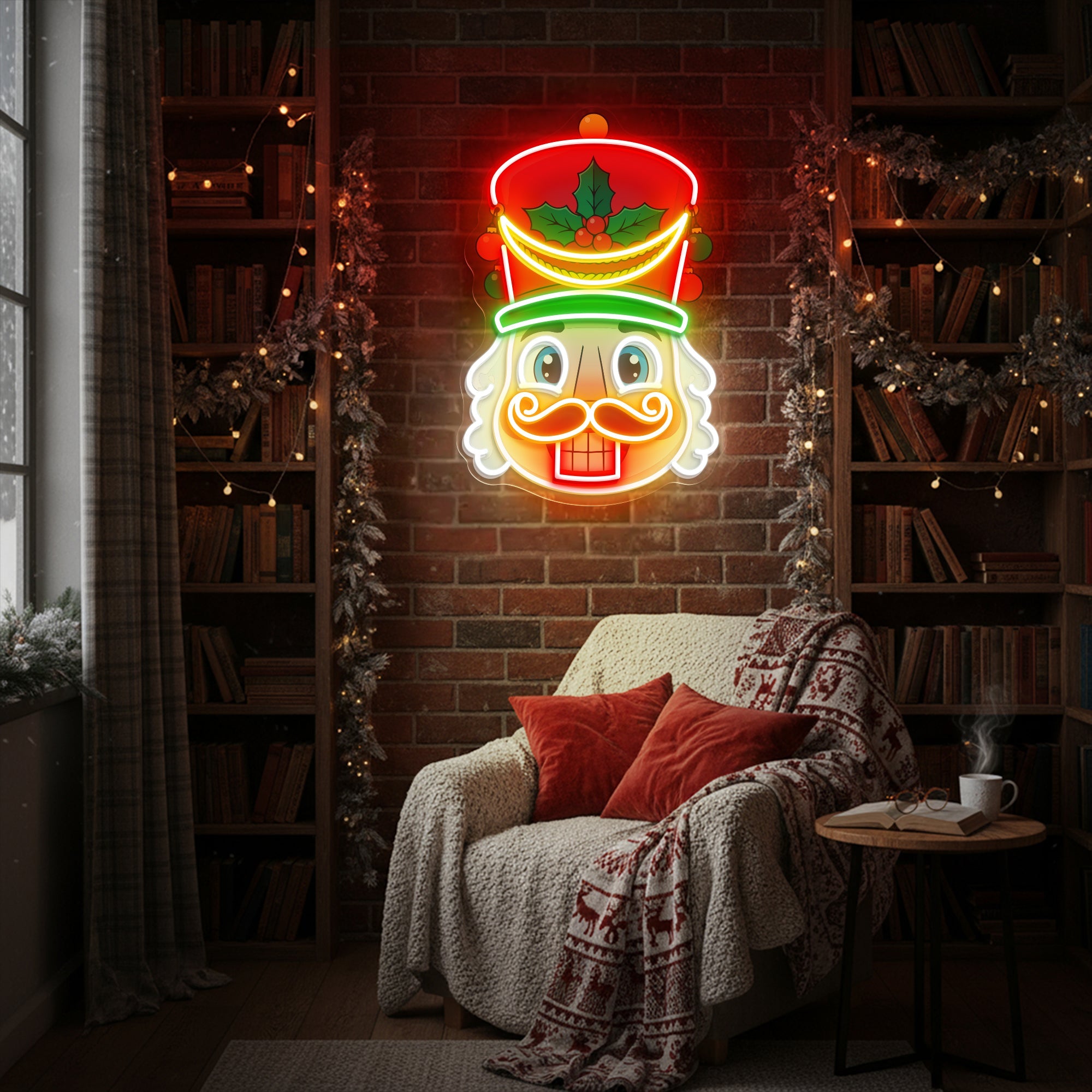 Nutcracker Neon Sign – Christmas LED Wall Light for Holiday Home & Ballet Theme Décor