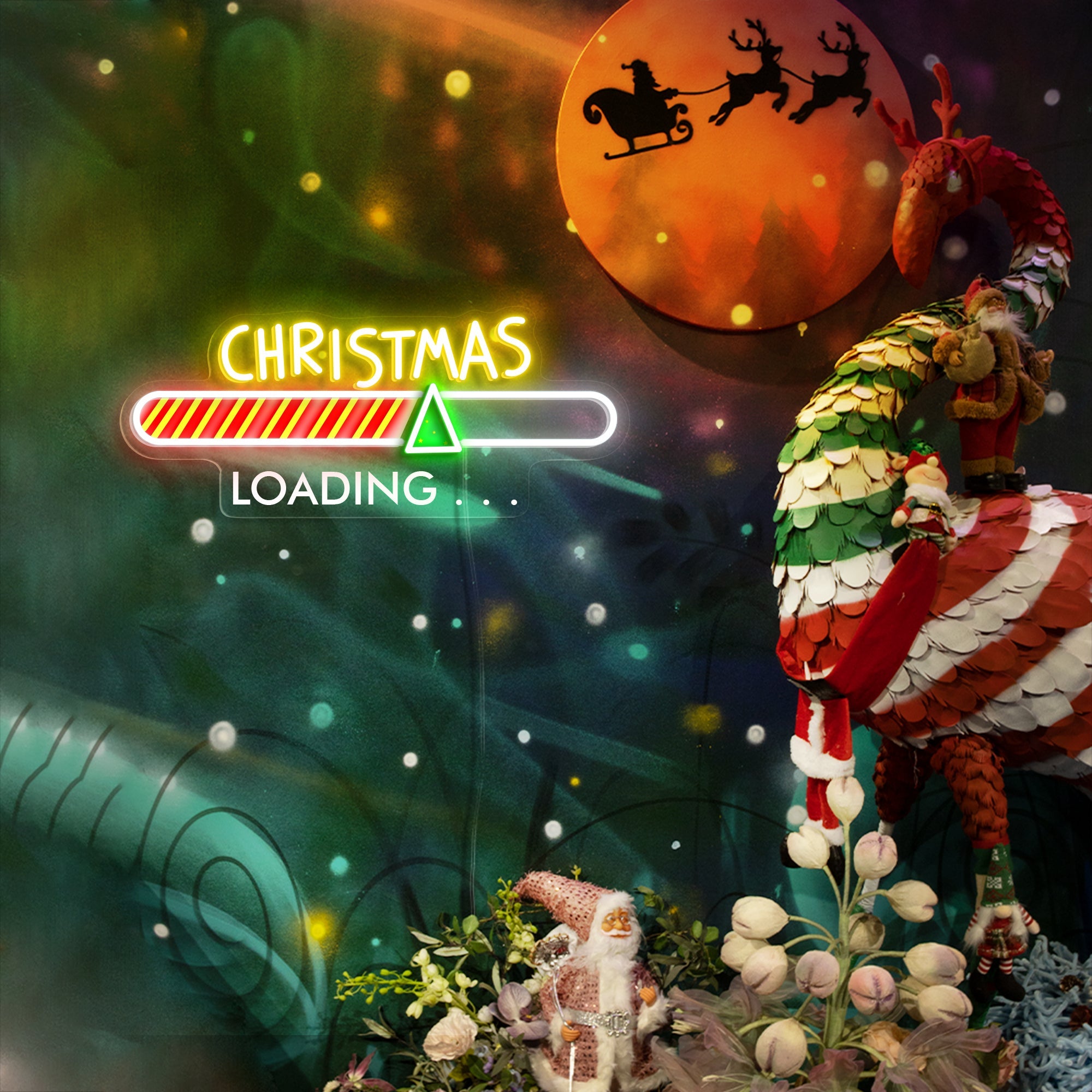 Christmas Loading LED Neon Sign
