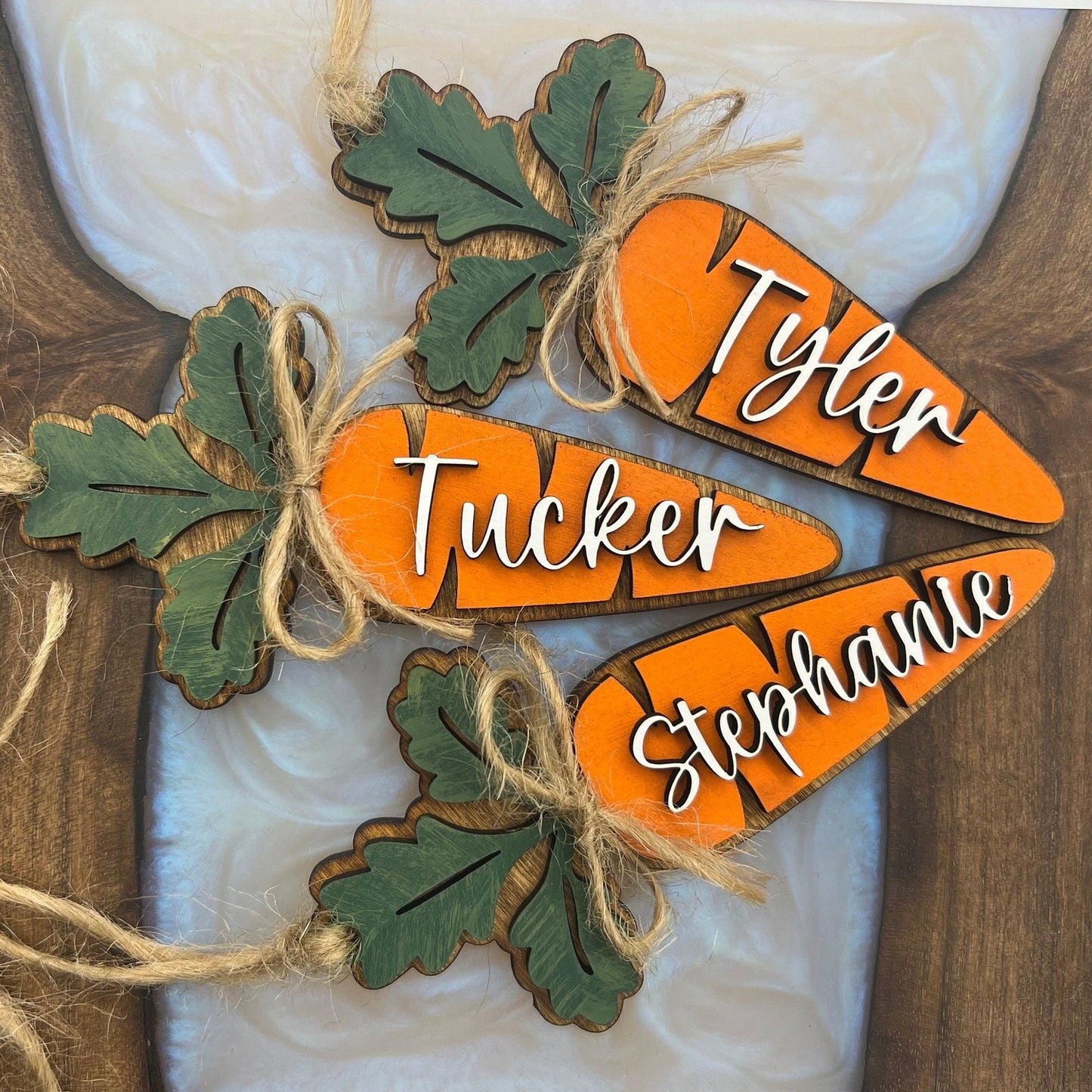 Personalized Heirloom 3D Carrot Tag