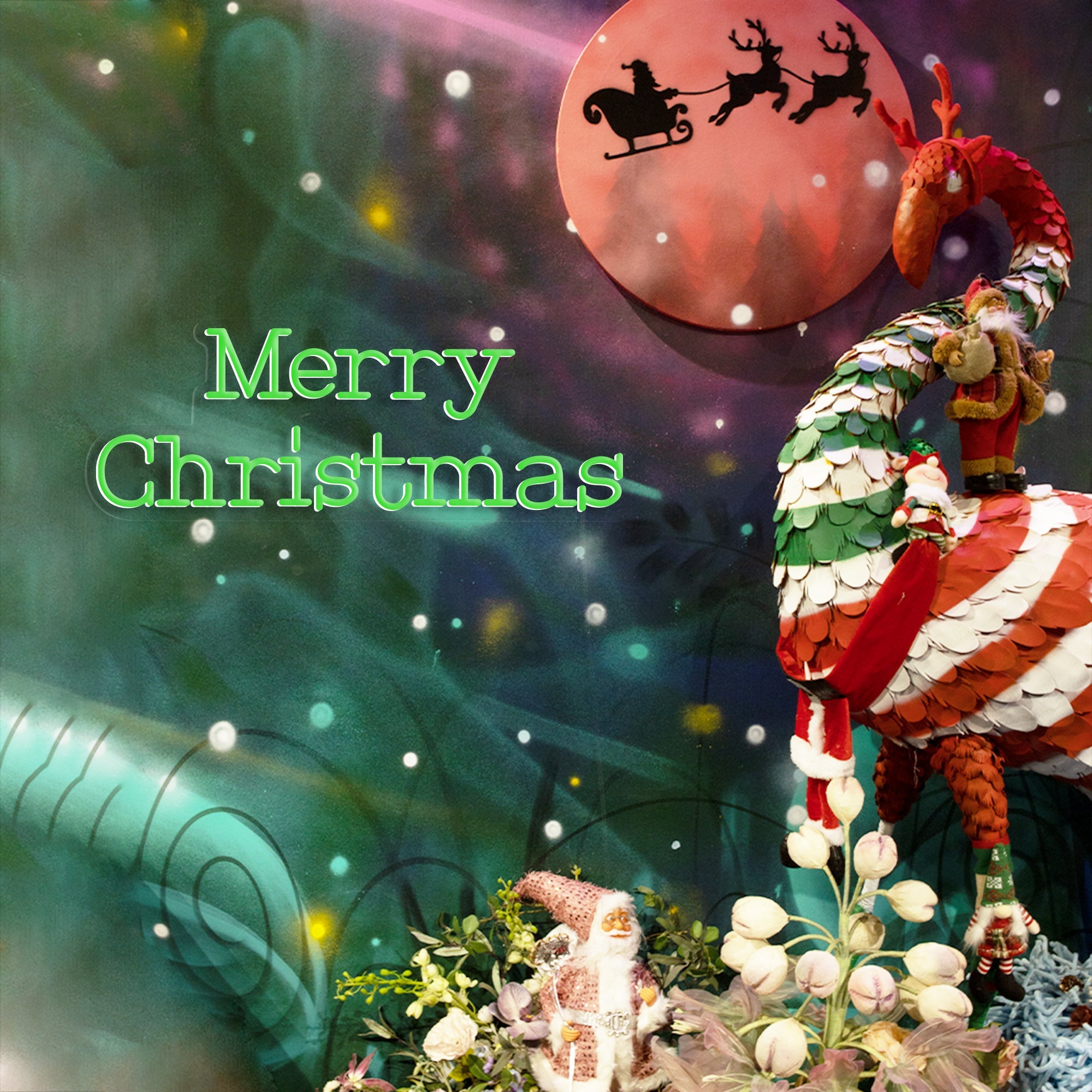 Classic Merry Christmas LED Neon Sign